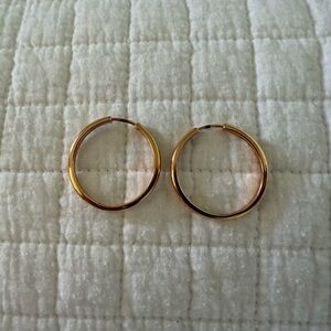 Rose Gold Hoop Earrings